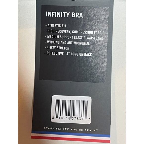 Fourlaps Womens Camo Print Scoop Infinity Sports Bra Sleeveless Size L Blue NWT - Picture 5 of 6